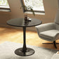 Modern Round Dining Table, ∅31.5'' Kitchen Dining Room Furniture, Coffee Table, Leisure Table, Living Room Table, Black, Christmas Gifts, Christmas Selections Livingsource