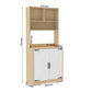 Pantry Cabinet with 2 Doors, 3-Tier Modern Kitchen Cabinet with Shelves, Freestanding Larder Cupboard, Kitchen Pantry Storage Cabinet for Kitchen, Dining Room Livingsource