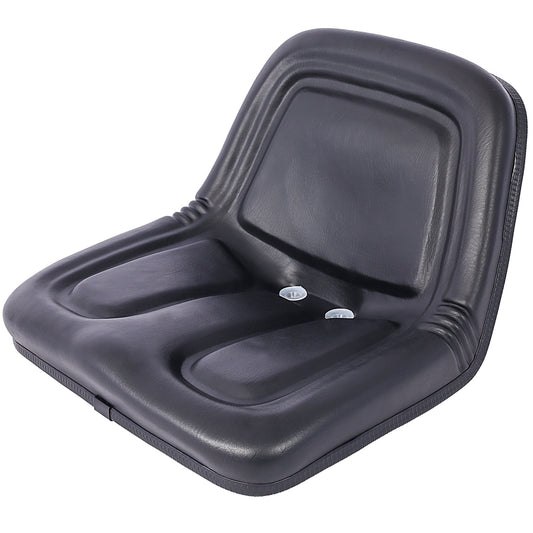 Deluxe Mower Tractor Seat Compatible with John Deere, Kubota, Allis-Chalmers, Bobcat, Case-IH, Ford New Holland, White, Oliver, Mpl, Moline, Massey Ferguson High Back ,with slide (Black) Livingsource