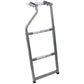 Pickup Truck Tailgate Ladder - Universal Fit, Stainless Steel Self Drilling Hex Screws for Easy Install, Durable Aluminum Step Grip Plates, and Sturdy Rubber Ladder Feet Livingsource