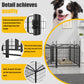 Dog Playpen Indoor 24 inch 8 Panels Metal Dog Pen Pet Dog Fence Outdoor Exercise Pen with Doors, Heavy Duty Dog Fence Puppy Pen for Large Medium Small Dogs Indoor Outdoor Foldable Pet Exercise Pen Livingsource