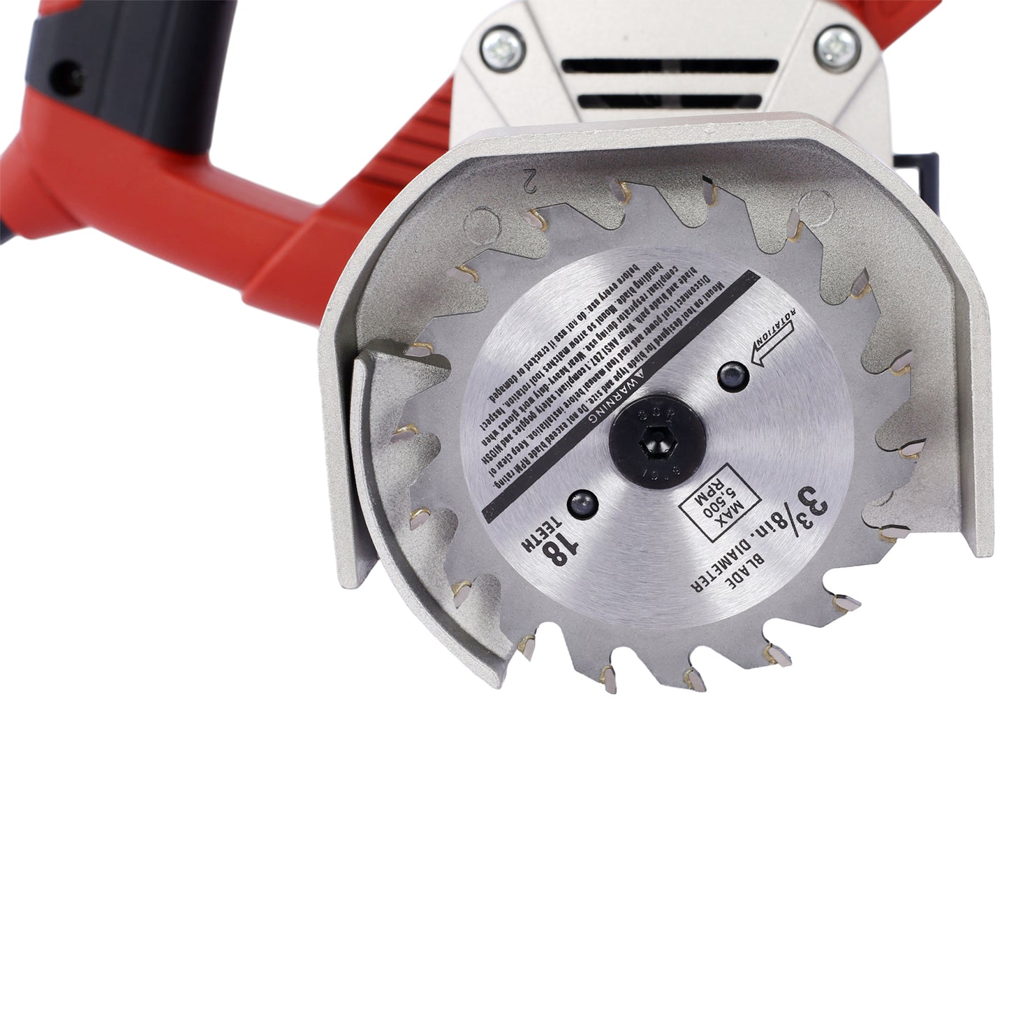 Blade Toe-Kick Saw 3-3/8 in. Blades, Flush Cutting Saw, Special Circular Saw for Removing Subfloor or Tiles, Masonr