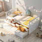 Multi-Functional Daybed with Drawers and Trundle, White - SolidRoot Buy Furniture USA