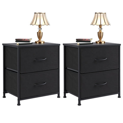 Drawers Dresser Chest of Drawers,Metal Frame and Wood Top,Black,two packs SolidRoot Buy Furniture USA