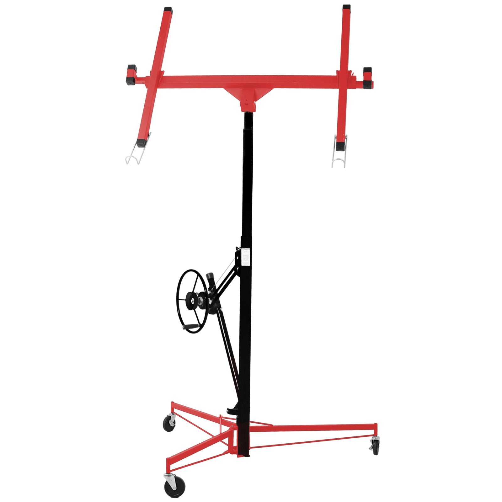 Drywall Lift Panel 11' Lift Drywall Panel Hoist Jack Lifter, RED+BLACK SolidRoot Buy Furniture USA