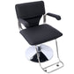 Stainless steel frame,Fashion style Hair Salon Chair Styling Heavy Duty Hydraulic Pump Barber Chair Beauty Shampoo Barbering Chair for Hair Stylist Women Man,with Barber Cape (Black) Livingsource