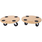 Furniture Moving Dolly, Heavy Duty Wood Rolling Mover with Wheels for Piano Couch Fridge Heavy Items, Securely Holds 500 Lbs (2pcs 15" Round Platform) - SolidRoot Buy Furniture USA