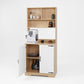 Pantry Cabinet with 2 Doors, 3-Tier Modern Kitchen Cabinet with Shelves, Freestanding Larder Cupboard, Kitchen Pantry Storage Cabinet for Kitchen, Dining Room Livingsource