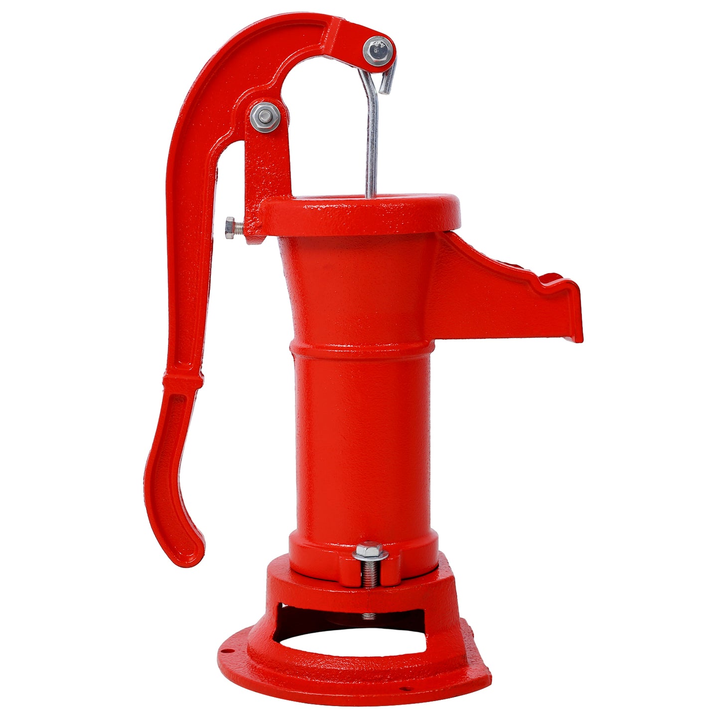 Operated 25 ft. Antique Pitcher Hand Water Pump, Red