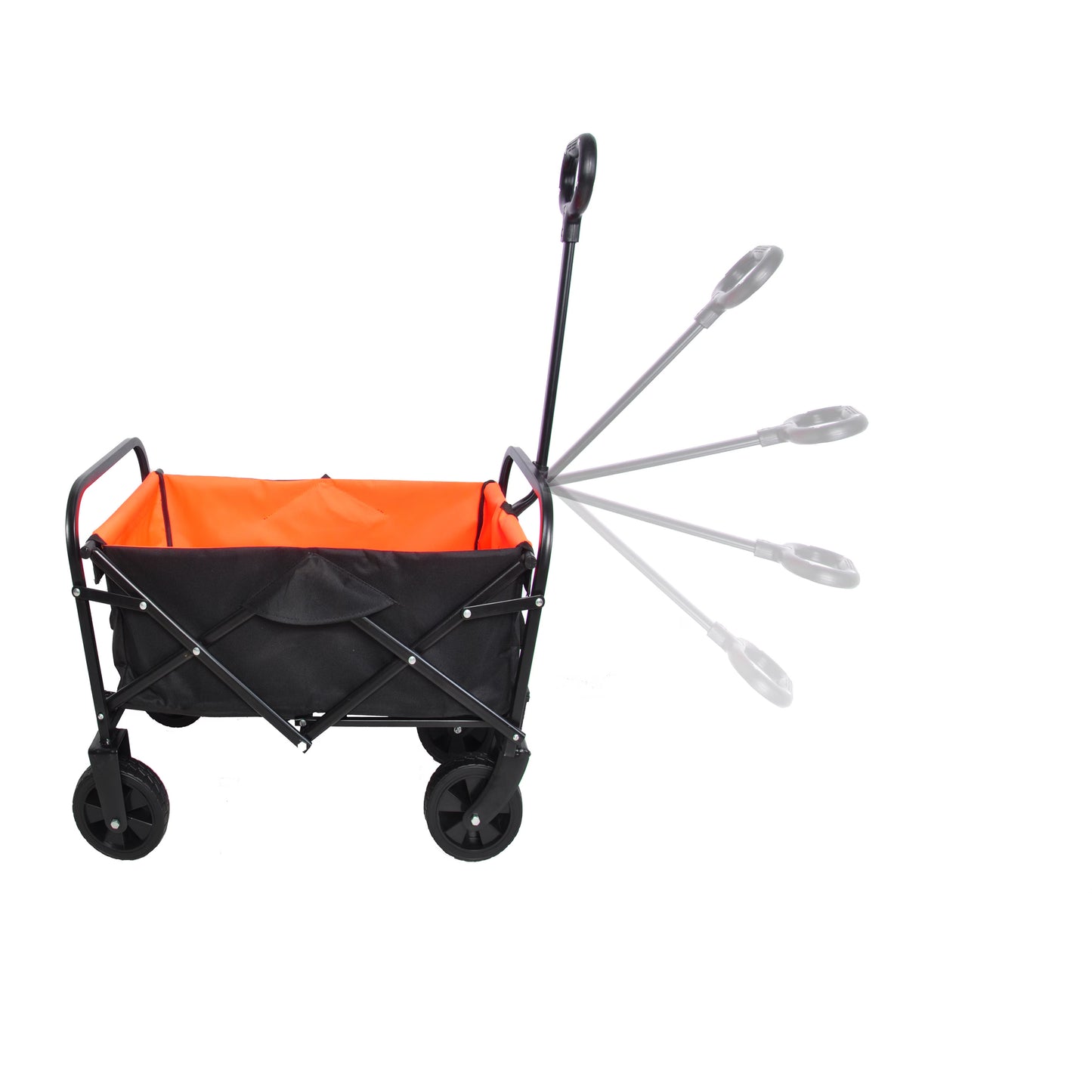 Compact Collapsible Wagon Garden Cart Shopping Cart Outdoor Camping Wagon Utility Cart