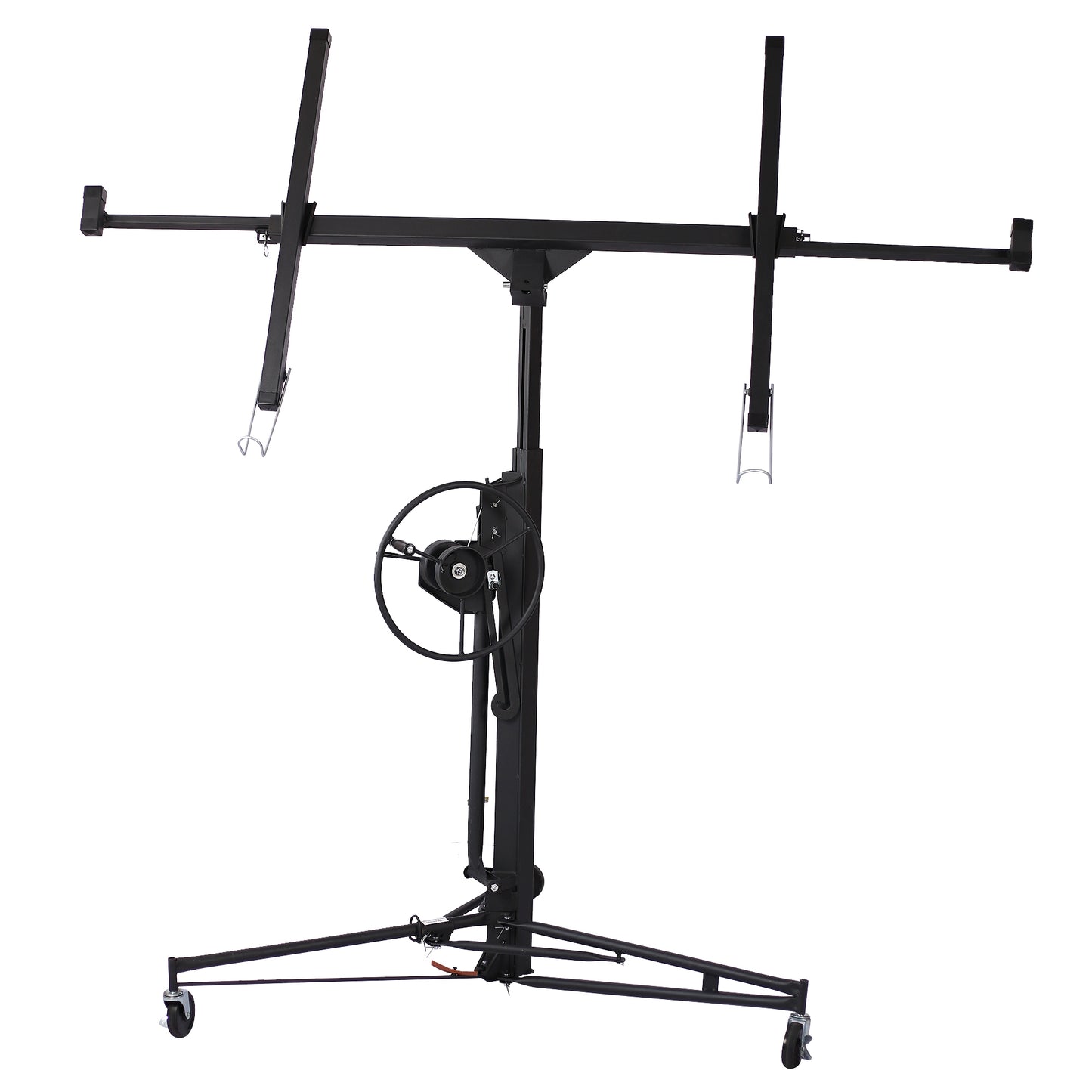 Drywall Lift Panel 11' Lift Drywall Panel Hoist Jack Lifter, black SolidRoot Buy Furniture USA