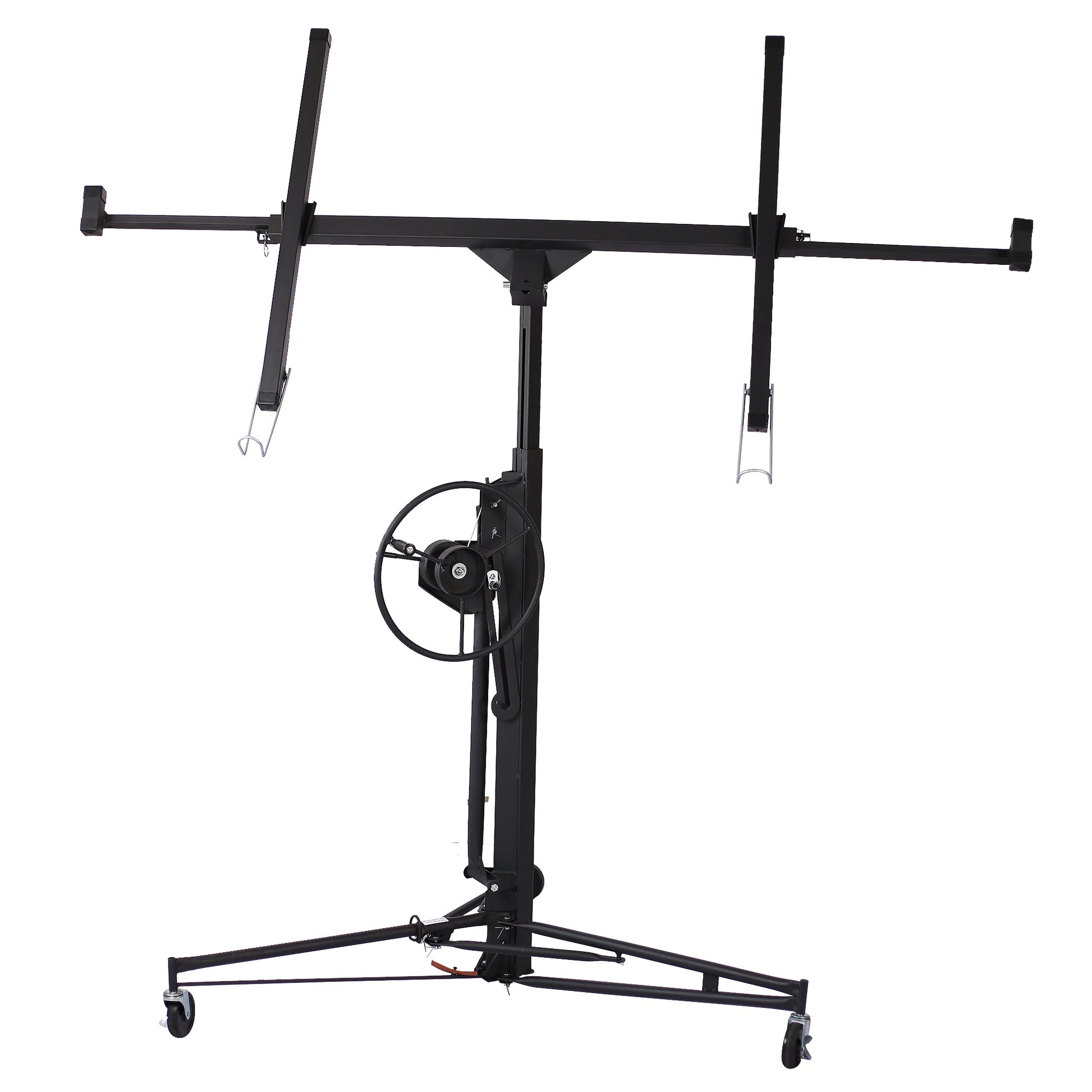 Drywall Lift Panel 11' Lift Drywall Panel Hoist Jack Lifter, black SolidRoot Buy Furniture USA
