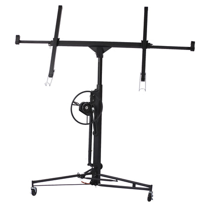 Drywall Lift Panel 11' Lift Drywall Panel Hoist Jack Lifter, black SolidRoot Buy Furniture USA