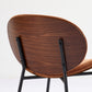 Mid-Century Modern Shell Chair Single Side Chair Tripod,Orange fabric Lounge Chair in Walnut Finish Comfortable Backrest,Orange color,SW1871OG Livingsource