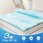 Memory Foam Cooling Gel Swirl Infused Bed Topper for Back Pain,2 Inches,Queen Livingsource