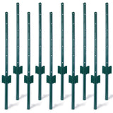 Fence Posts 3Feet - 10Pack, Heavy Duty Metal Fence Post with U-Channel, Steel Fence U-Post for Holding Garden Wire Fence, Corner Anchor Posts etc. SolidRoot Buy Furniture USA