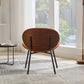 Mid-Century Modern Shell Chair Single Side Chair Tripod,Orange fabric Lounge Chair in Walnut Finish Comfortable Backrest,Orange color,SW1871OG Livingsource