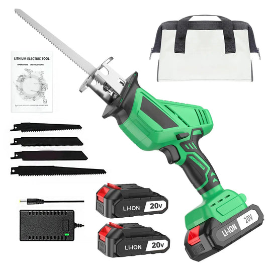 20V Cordless Electric Reciprocal Saw Industrial Grade DIY Tool for Metal Wood PVC & Plastic-Shipped from Local US Warehouse SolidRoot Buy Furniture USA