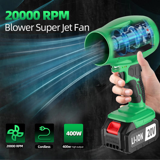 Cordless 20V Turbo Electric Leaf Blower for DIY and BBQ Cleanup. SolidRoot Buy Furniture USA