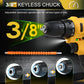 20V Keyless Cordless Drill Set Electric Screwdriver Mini DIY Tools Variable Speed Brushed Motor Power Source Battery Local US SolidRoot Buy Furniture USA