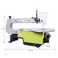 16-Inch Variable Speed Scroll Saw with Extra-Large Adjustable Tilting Table – Ideal for Woodworking Projects and Precision Cuts,ETL CERTIFIED Livingsource