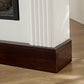 Corner Mantel Cabinet for Living Room or Bedroom with 23 inch Fireplace Insert Heater for the Perfect Ambiance Livingsource