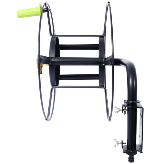 Swivel Hose Reel Wall Mount - 180 Degree Pivot Hose Hanger - Great for Garden Storage - Hose Holder Wall Mount for Garden Hose - Heavy Duty Steel Hose Hanger for Hose Reels Livingsource