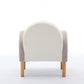 Accent Chair Sofa, Toddler Fabric with Solid Wooden Frame,Rainbow Design Livingsource
