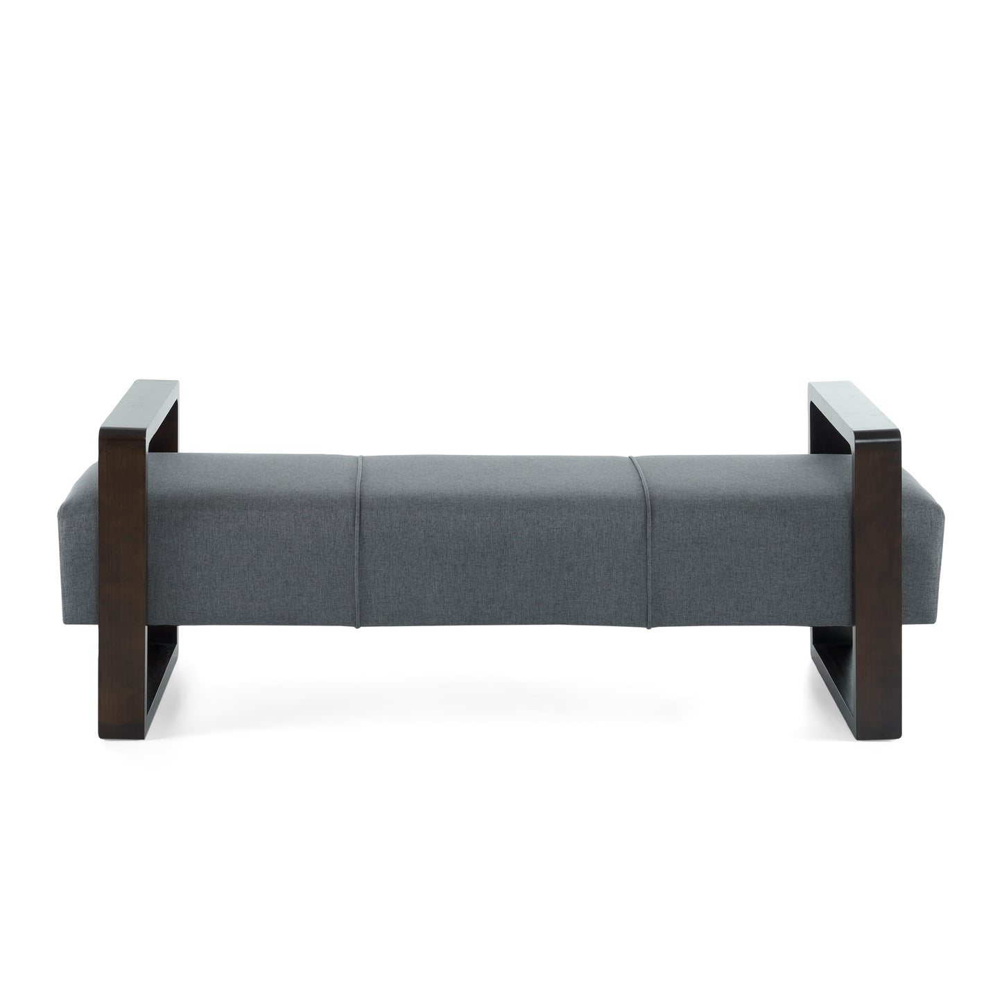 Sleek and Stylish Long - shaped Ottoman, Gray