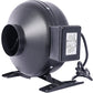 4-Inch 203 CFM Inline Duct Fan: Air Circulation Vent Blower for Hydroponics, Basements, and Kitchens Livingsource