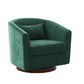 Swivel Accent Chair for Living Room, Sofa Chairs with Wood Base Side,  Comfy Swivel Accent Chair with Wide Upholstered, for Living Room Livingsource