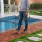 Acacia Wood Interlocking Deck Tiles Checker Pattern, 10PCS 12" x 12" Square Brown Acacia Hardwood Outdoor Flooring for Patio, Bancony, Pool Side,... - SolidRoot Buy Furniture USA