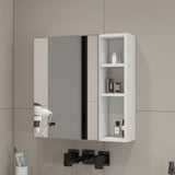 A white MDF material mirror cabinet, bathroom mirror, MDF material mirror cabinet,a separate wall mounted bathroom mirror for storage and space saving.W1151P318194 SolidRoot Buy Furniture USA