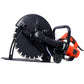 Electric 14" Cut Off Saw Wet/Dry Concrete Saw Cutter Guide Roller with Water Line Attachment Livingsource