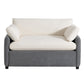 [Video]50*43" Oversized Chenille Single Sofa Chair,Wide and Deep Seat Accent Chair,Modern Upholstered Comfy Armchair,Color Blocking Couch Lounge with Pillows for Living Room,Apartment,Bedroom,3 Colors Livingsource