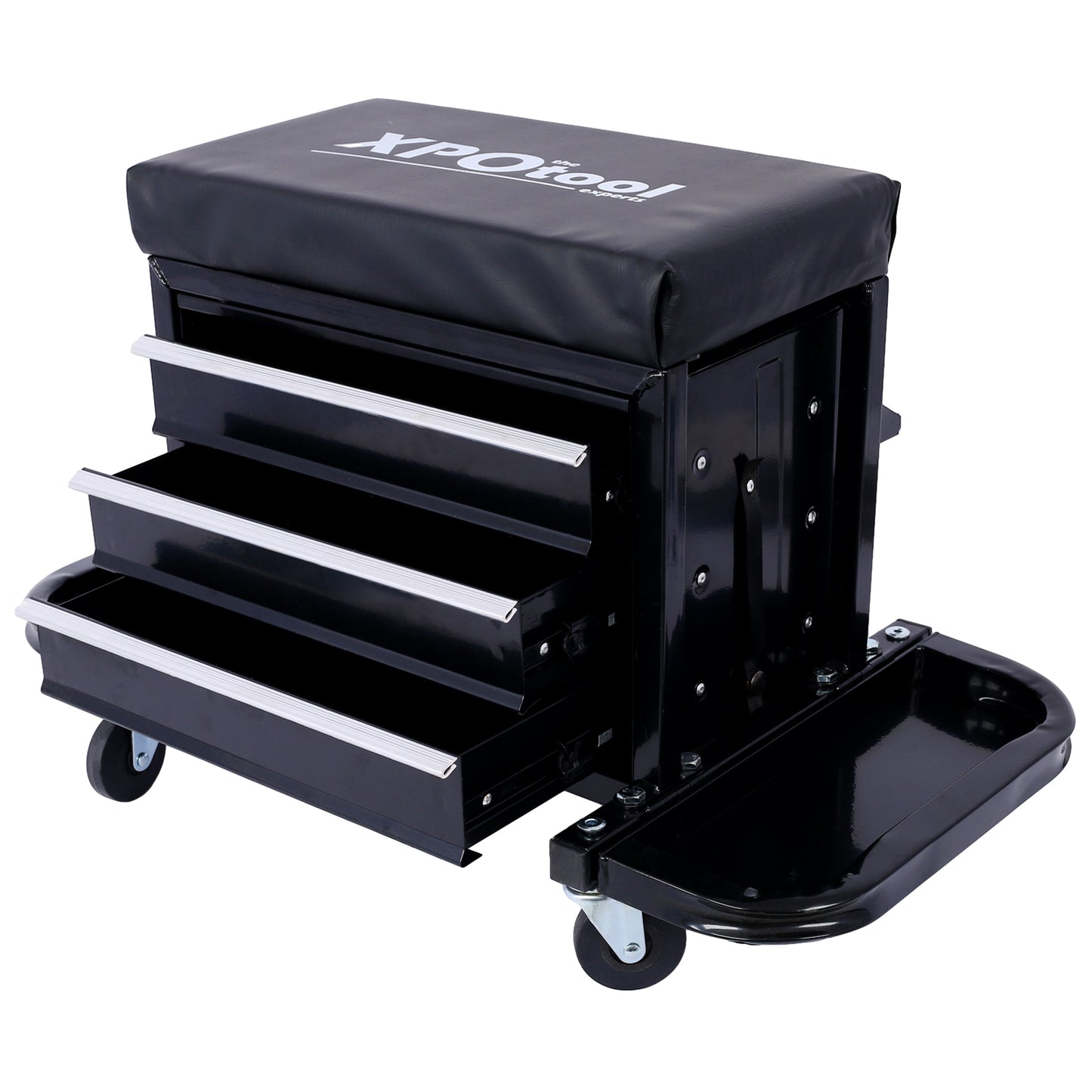 350-Pound Capacity Garage Glider Rolling Tool Chest Seat