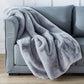 Cassilda Luxury Chinchilla Faux Fur Throw Blanket (50" x 60") - SolidRoot Buy Furniture USA