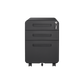 3 Drawer Mobile File Cabinet Under Desk Office,Simple Style Versatile Storage Cabinet for Legal/Letter/A4 Files, 5 Wheel Design Anti-Tilting Cold Rolled Steel Waterproof Moisture-Proof Black Livingsource