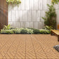 Plastic Composite Deck Tiles Set of 35pcs, Composite Decking Resist Rust, Water, Weather, Easy to DIY & Maintain, Ideal for Patios, Balconies, Rooftops, Decks, Indoor&Outdoor, 12x12" Wood color - SolidRoot Buy Furniture USA