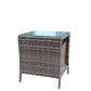Outdoor patio Furniture 1 Coffee Table with clear tempered glass Livingsource