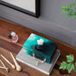 8.5" x 5" x 5" Bethany Aqua Jewelry Box, Stackable Decorative Storage Boxes With Lids - SolidRoot Buy Furniture USA
