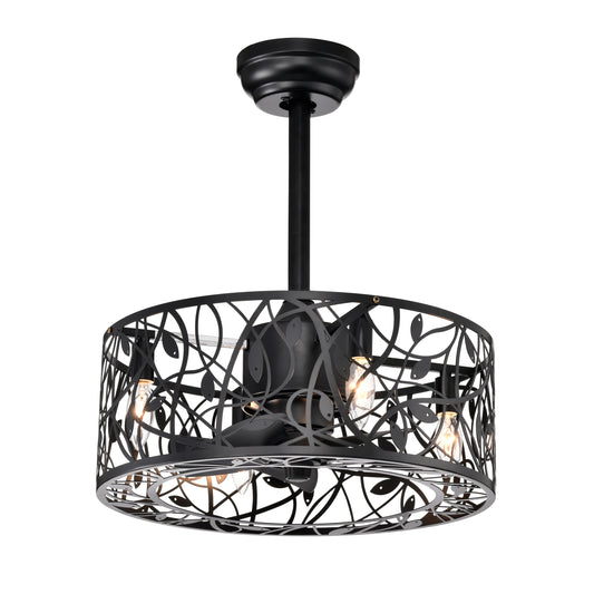 18'' Decor Forward Reverse 5 Blades Ceiling Fan Lamps,  Industrial Style Vintage Fan Ceiling Fan with 3 Speeds Adjustable for Living Room, Bedroom, Kitchen SolidRoot Buy Furniture USA