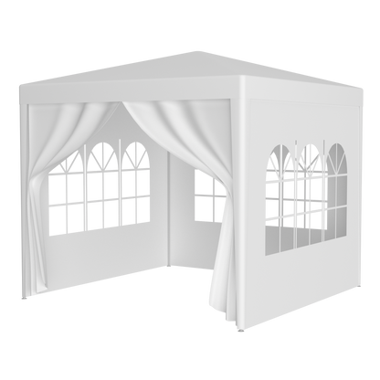 10'x10' Party Tent Outdoor Heavy Duty Gazebo Wedding Canopy + 4 Removable Walls SolidRoot Buy Furniture USA