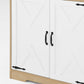 Pantry Cabinet with 2 Doors, 3-Tier Modern Kitchen Cabinet with Shelves, Freestanding Larder Cupboard, Kitchen Pantry Storage Cabinet for Kitchen, Dining Room Livingsource