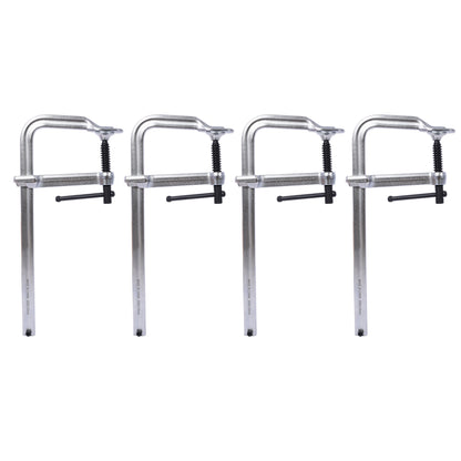 Bar Clamps Set, Drop Forged Steel Bar Clamps, Steel F Clamps for Welding, Woodworking, Metal working, DIY and Crafts,12 inch x 4-3/4 inch Throat,Pack of 4 SolidRoot Buy Furniture USA