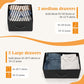 Sweetcrispy Dresser for Bedroom Storage Drawers Fabric Storage Tower with 5 Drawers, Chest of Drawers with Fabric Bins - SolidRoot Buy Furniture USA