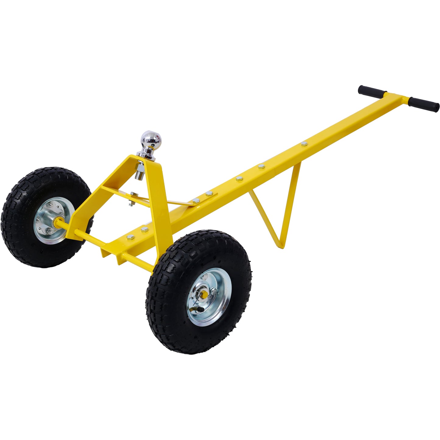 Trailer Dolly with Pneumatic Tires - 600 Lb. Maximum Capacity,Yellow color