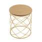 Golden Side table [MDF TOP+ METAL FRAME] Livingsource
