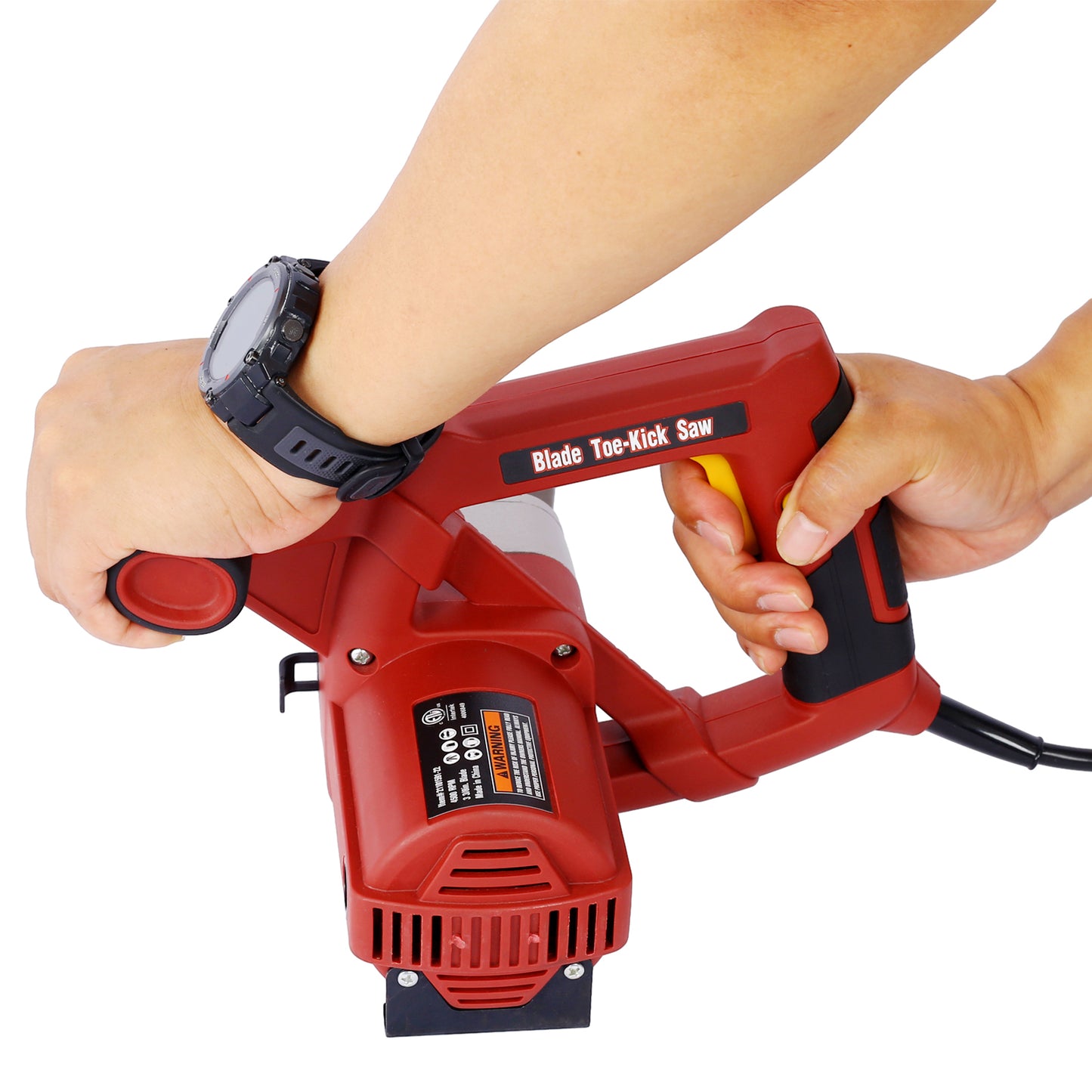 Blade Toe-Kick Saw 3-3/8 in. Blades, Flush Cutting Saw, Special Circular Saw for Removing Subfloor or Tiles, Masonr