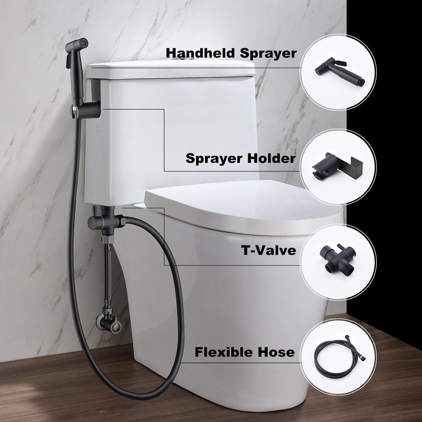 Bidet Sprayer for Toilet, Handheld Cloth Diaper Sprayer